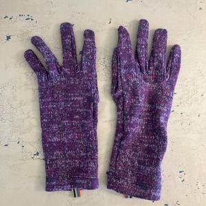 Smartwool Merino 250 Purple Pattern Glove Medium- Great condition